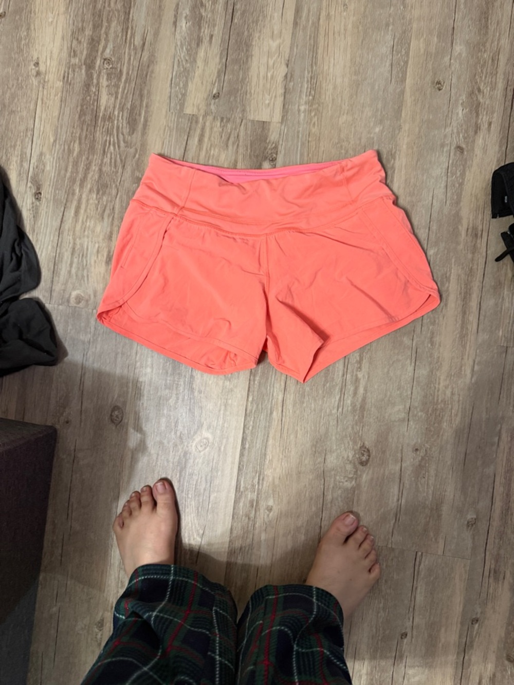 lululemon athletica Coral Pink Run Shorts